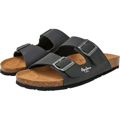 Pepe Jeans Sandalias Anatómicas Double Kansas Negro Pepe Jeans Sandalias Anatómicas Double Kansas Negro