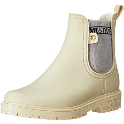 MUSTANG , Chelsea Barco Mujer, Beige, 39 EU MUSTANG , Chelsea Barco Mujer, Beige, 39 EU