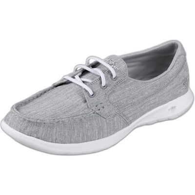 Skechers Women's Go Walk Lite-15433 Wide Boat Shoe, US, Gris, 40 EU Skechers Women's Go Walk Lite-15433 Wide Boat Shoe, US, Gris, 40 EU