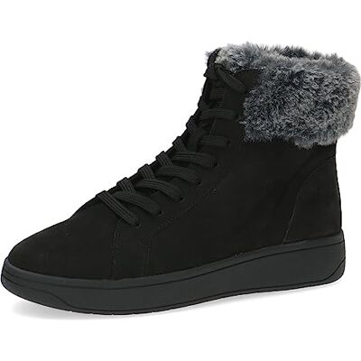 CAPRICE , Botines planos con cordones con forro cálido para Mujer, Negro (Black Nubuc), 39 EU CAPRICE , Botines planos con cordones con forro cálido para Mujer, Negro (Black Nubuc), 39 EU