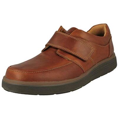 Clarks Hombre Mocasín, Dark Tan Lea, 42 EU Wide Clarks Hombre Mocasín, Dark Tan Lea, 42 EU Wide