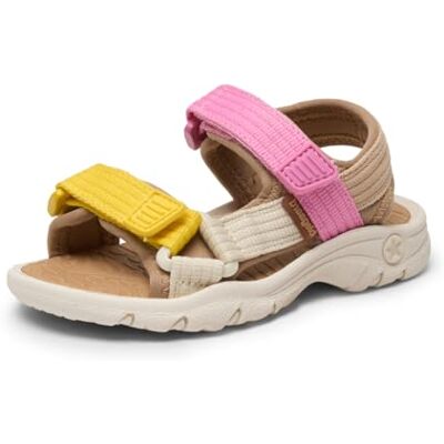 Bisgaard Unisex niños Nico Sandal, amarillo y rosa, 34 EU Bisgaard Unisex niños Nico Sandal, amarillo y rosa, 34 EU