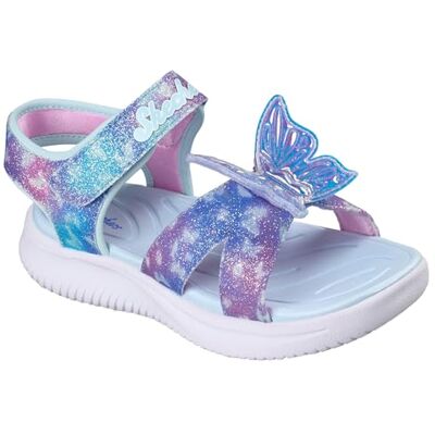 Skechers JUMPSTERS SANDAL BUTTERFLY BRITES Sandalias para niña, azul, 35 EU Skechers JUMPSTERS SANDAL BUTTERFLY BRITES Sandalias para niña, azul, 35 EU