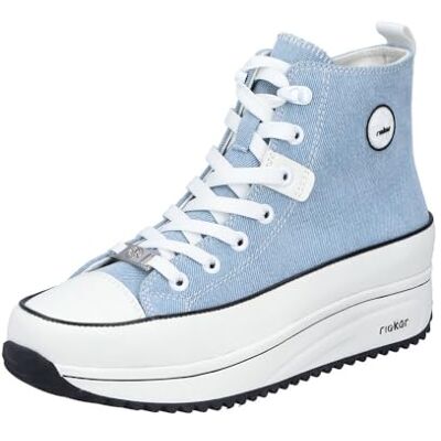 Rieker Zapatillas Altas para Mujer, Azul, 38 EU Rieker Zapatillas Altas para Mujer, Azul, 38 EU