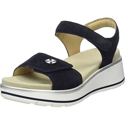 ARA Sapporo, Sandalia Mujer, Azul, 36 EU Ancho ARA Sapporo, Sandalia Mujer, Azul, 36 EU Ancho