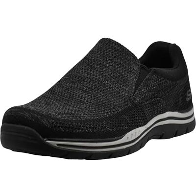 Skechers Expected Gomel, Mocasín sin Cordones Hombre, Black, 44 EU Skechers Expected Gomel, Mocasín sin Cordones Hombre, Black, 44 EU