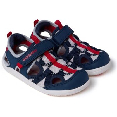 GIOSEPPO Calabar Sandalias Tipo Cangrejeras para Niño con Rejilla y Acentos de Color, Cierre Ajustable en el Empeine, Suela Flexible Antideslizante, Puntera Amplia, Color Azul Marino, Talla 26 GIOSEPPO Calabar Sandalias Tipo Cangrejeras para Niño con Rejilla y Acentos de Color, Cierre Ajustable en el Empeine, Suela Flexible Antideslizante, Puntera Amplia, Color Azul Marino, Talla 26