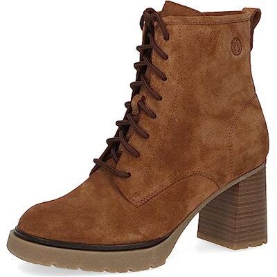 CAPRICE , Botines de tacón con cordones para Mujer, Marrón (Cognac Suede), 39 EU CAPRICE , Botines de tacón con cordones para Mujer, Marrón (Cognac Suede), 39 EU