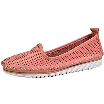 Andrea Conti Mocasines de Cuero para Mujer , Talla:39 EU, Color:Rosa Andrea Conti Mocasines de Cuero para Mujer , Talla:39 EU, Color:Rosa