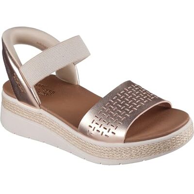 Skechers Mujer Bobs Sun Ray Step Aside Slip-In ENTRENADOR, Rosegold Duraleather, 39.5 EU Skechers Mujer Bobs Sun Ray Step Aside Slip-In ENTRENADOR, Rosegold Duraleather, 39.5 EU