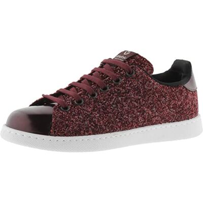 victoria Deportivo Glitter, Zapatillas para Mujer, Rojo (Burdeos 41), 35 EU victoria Deportivo Glitter, Zapatillas para Mujer, Rojo (Burdeos 41), 35 EU