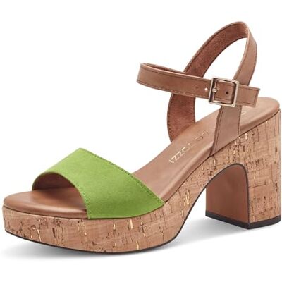 MARCO TOZZI Mujer Sandalias Tacón Plataforma Correa Ajustable, Apple Comb, 40 EU MARCO TOZZI Mujer Sandalias Tacón Plataforma Correa Ajustable, Apple Comb, 40 EU