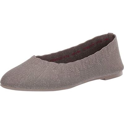Skechers 44882 Mujer Bailarinas con Punta Cerrada, Marrón (Dark Taupe Flat Knit Dktp), 38.5 EU Skechers 44882 Mujer Bailarinas con Punta Cerrada, Marrón (Dark Taupe Flat Knit Dktp), 38.5 EU