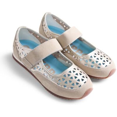 GIOSEPPO SINGIDA Bailarinas Deportivas con Calado y Piezas de Piel en Acabado Serraje, Plantilla Acolchada, Suela de TPR Flexible, Altura Plataforma 1 cm, Color Oro, Talla 36 GIOSEPPO SINGIDA Bailarinas Deportivas con Calado y Piezas de Piel en Acabado Serraje, Plantilla Acolchada, Suela de TPR Flexible, Altura Plataforma 1 cm, Color Oro, Talla 36
