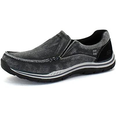 Skechers Expected Avillo, Mocasín Hombre, Black, 47.5 EU Ancho Skechers Expected Avillo, Mocasín Hombre, Black, 47.5 EU Ancho