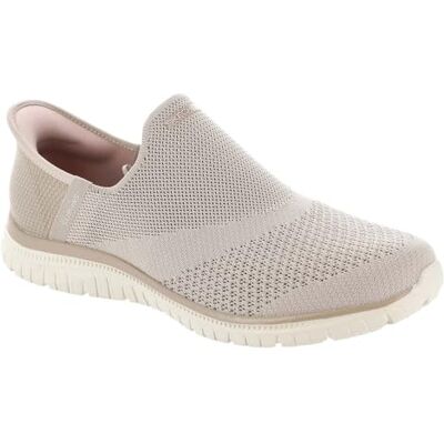 Skechers Mujer Virtue Sleek Slip-In ENTRENADOR, Taupe Knit, 35.5 EU Skechers Mujer Virtue Sleek Slip-In ENTRENADOR, Taupe Knit, 35.5 EU