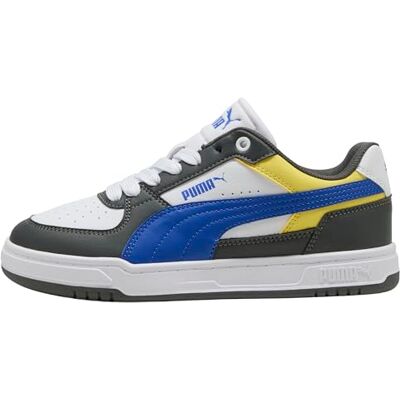 PUMA Zapatillas Caven III Block Niños 38.5, Shadow Gray Royal Sapphire White Blue PUMA Zapatillas Caven III Block Niños 38.5, Shadow Gray Royal Sapphire White Blue