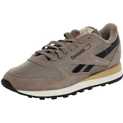 Reebok Zapatillas clásicas Unisex de Piel, Gritty Gris/Washed Black/Energy Red, Talla 39 EU, Gritty Grey Washed Black Energy Red, 39 EU Reebok Zapatillas clásicas Unisex de Piel, Gritty Gris/Washed Black/Energy Red, Talla 39 EU, Gritty Grey Washed Black Energy Red, 39 EU