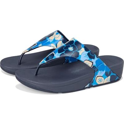 Fitflop Lulu Flowerz Sandalias de piel para mujer, Navy, 38 EU Fitflop Lulu Flowerz Sandalias de piel para mujer, Navy, 38 EU