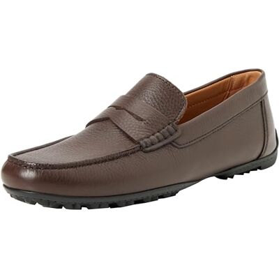 Geox U Kosmopolis +Grip WMoccasin para Hombre, marrón Oscuro, 43 EU Geox U Kosmopolis +Grip WMoccasin para Hombre, marrón Oscuro, 43 EU