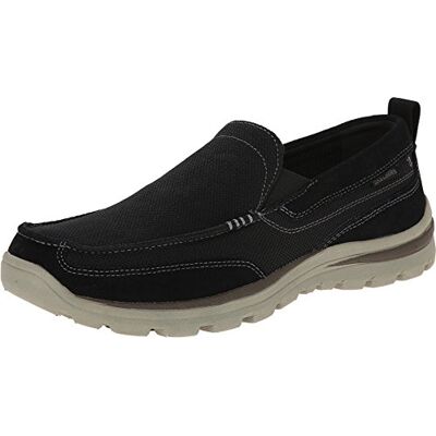 Skechers Superior Milford, Mocasines Hombre, Black, 45.5 EU Skechers Superior Milford, Mocasines Hombre, Black, 45.5 EU