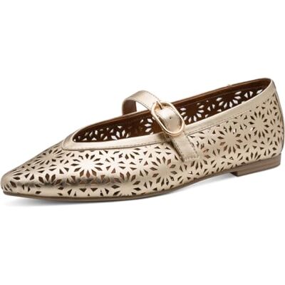 MARCO TOZZI Bailarinas para Mujer , Oro, 42 EU MARCO TOZZI Bailarinas para Mujer , Oro, 42 EU