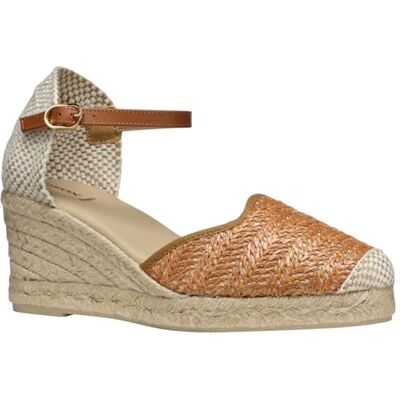 Geox D GELSA Low E, Sandalia de cuña Mujer, Camel, Geox D GELSA Low E, Sandalia de cuña Mujer, Camel,