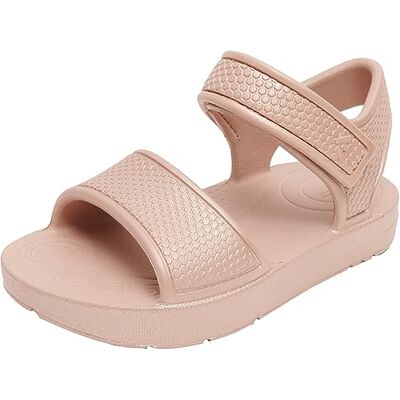 Fitflop Kids Iqushion Sandal with Backstrap Solid, Chanclas Unisex niños, Rose Gold, 26 EU Fitflop Kids Iqushion Sandal with Backstrap Solid, Chanclas Unisex niños, Rose Gold, 26 EU