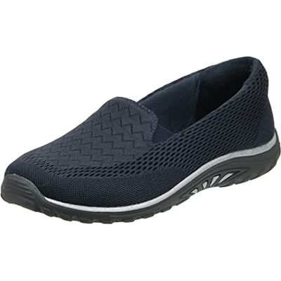 Skechers Reggae Fest-Willows Mocasines Planos de Piel para Mujer, Marino, 8.5 Wide Skechers Reggae Fest-Willows Mocasines Planos de Piel para Mujer, Marino, 8.5 Wide