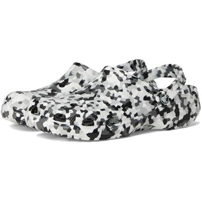 Crocs ,Unisex Adulto,Classic Confetti Clog,Blanco y Negro,39-40 Crocs ,Unisex Adulto,Classic Confetti Clog,Blanco y Negro,39-40