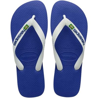 Havaianas Top Brasil Logo, Chanclas Cómodas, Duraderas y Ligeras, Tiras Bicolores con Bandera de Brasil, con Suela Antideslizante, Adultos Unisex Havaianas Top Brasil Logo, Chanclas Cómodas, Duraderas y Ligeras, Tiras Bicolores con Bandera de Brasil, con Suela Antideslizante, Adultos Unisex