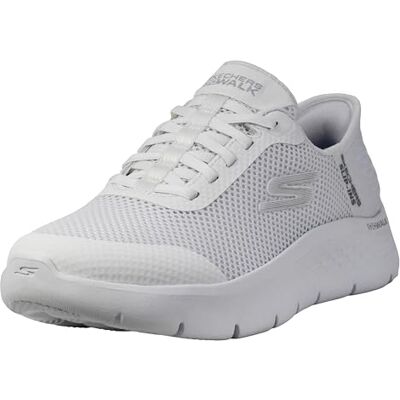 Skechers , Grand Entry, Zapatillas sin Cordones para Mujer Go Walk Flex, Blanco Sucio, 7.5 Narrow Skechers , Grand Entry, Zapatillas sin Cordones para Mujer Go Walk Flex, Blanco Sucio, 7.5 Narrow