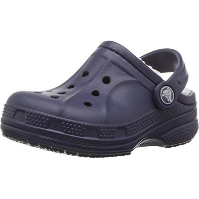 Crocs Unisex Niño Ralen Lined Clog K Zueco, Nautical Navy/Oatmeal, 32/33 EU Crocs Unisex Niño Ralen Lined Clog K Zueco, Nautical Navy/Oatmeal, 32/33 EU