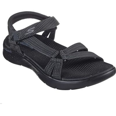 Skechers GO WALK FLEX SANDAL SUBLIME, SANDALIA GO WALK FLEX SUBLIME, Black Textile, Skechers GO WALK FLEX SANDAL SUBLIME, SANDALIA GO WALK FLEX SUBLIME, Black Textile,