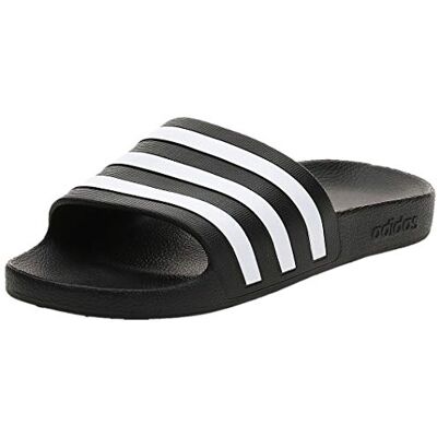 Adidas Unisex Adilette Aqua Slides Core Black / Cloud White / Core Black 10 UK 44.5 EU Adidas Unisex Adilette Aqua Slides Core Black / Cloud White / Core Black 10 UK 44.5 EU