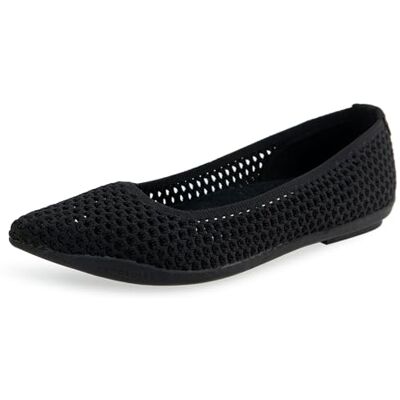 Aerosoles , Zapatos Tipo Ballet Mujer, Tejido de Punto Texturizado Negro, 40 EU Aerosoles , Zapatos Tipo Ballet Mujer, Tejido de Punto Texturizado Negro, 40 EU