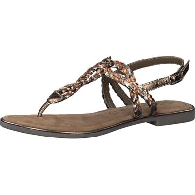 Tamaris Damen 1-28155-42, Sandalias Planas Mujer, Bronce Comb, 37 EU Tamaris Damen 1-28155-42, Sandalias Planas Mujer, Bronce Comb, 37 EU
