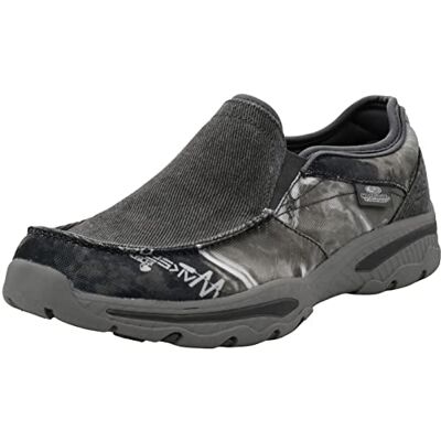 Skechers Mocasines Creston-Moseco de diseño Holgado para Hombre, Carbón Vegetal, 8 3X-Wide Skechers Mocasines Creston-Moseco de diseño Holgado para Hombre, Carbón Vegetal, 8 3X-Wide