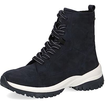 CAPRICE , Botines planos con cordones para Mujer, Azul (Ocean Suede), 37 EU CAPRICE , Botines planos con cordones para Mujer, Azul (Ocean Suede), 37 EU