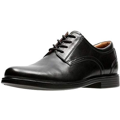 Clarks Un Aldric Lace Zapatos de cordones derby Hombre, Black Leather, 46 EU Clarks Un Aldric Lace Zapatos de cordones derby Hombre, Black Leather, 46 EU
