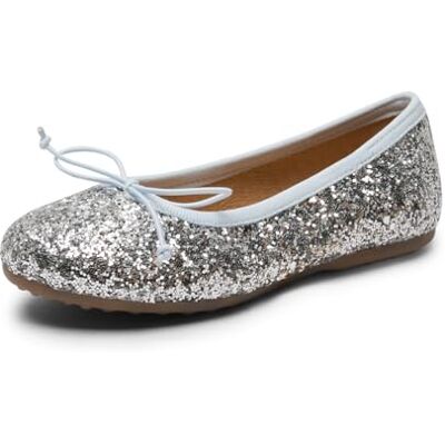 Bisgaard Chica Lucy Ballet Flat, Brillo Plateado, 33 EU Bisgaard Chica Lucy Ballet Flat, Brillo Plateado, 33 EU