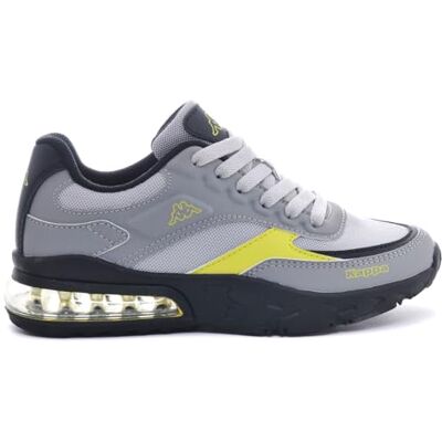 Kappa Logo Saigon Kid Zapatillas deportivas bajas cómodas y con estilo, Color Grey Lt Lead y Neon Lime, Talla 35 Kappa Logo Saigon Kid Zapatillas deportivas bajas cómodas y con estilo, Color Grey Lt Lead y Neon Lime, Talla 35