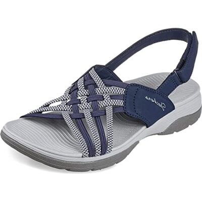 Skechers Archfit Reggae Sport Hometown Zapatillas deportivas para mujer, Azul/gris, 40 EU Skechers Archfit Reggae Sport Hometown Zapatillas deportivas para mujer, Azul/gris, 40 EU