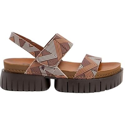 ART Madeira, Sandalias Planas Mujer, Lines Brown, 39 EU ART Madeira, Sandalias Planas Mujer, Lines Brown, 39 EU
