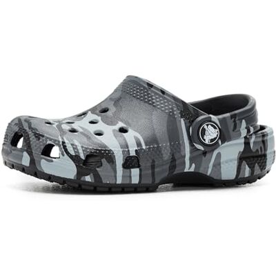 Crocs Zuecos clásicos, Negro/Gris Pizarra, 1 Reino Unido, Negro Gris Pizarra, 32/33 EU Crocs Zuecos clásicos, Negro/Gris Pizarra, 1 Reino Unido, Negro Gris Pizarra, 32/33 EU