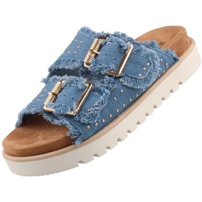 MUSTANG 1461-708, Pantuflas Mujer, Azul Vaquero, 39 EU MUSTANG 1461-708, Pantuflas Mujer, Azul Vaquero, 39 EU