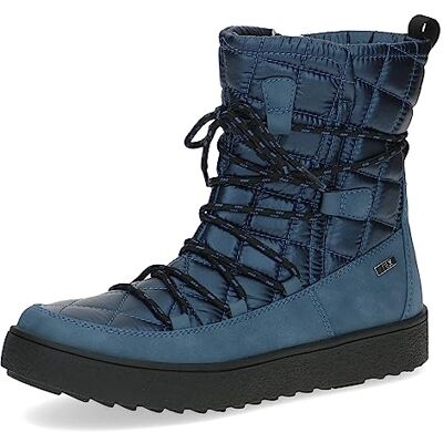 CAPRICE , Botines planos con cordones con forro cálido para Mujer, Azul (Ocean Comb), 42 EU CAPRICE , Botines planos con cordones con forro cálido para Mujer, Azul (Ocean Comb), 42 EU