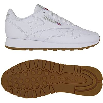 Reebok Classic Leather 001, Zapatillas de Deporte Unisex adulto, Multicolor Ftwr White Pure Grey 3 Rubber Gum 03, 34 EU Reebok Classic Leather 001, Zapatillas de Deporte Unisex adulto, Multicolor Ftwr White Pure Grey 3 Rubber Gum 03, 34 EU