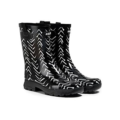 Aigle Botas de lluvia Alya Print para mujer, ángulos, 4 UK Wide Aigle Botas de lluvia Alya Print para mujer, ángulos, 4 UK Wide
