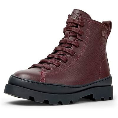 Camper Brutus Lace Up Botín con cordones, color burdeos 031, talla 31 EU, Borgoña 031, 31 EU Camper Brutus Lace Up Botín con cordones, color burdeos 031, talla 31 EU, Borgoña 031, 31 EU
